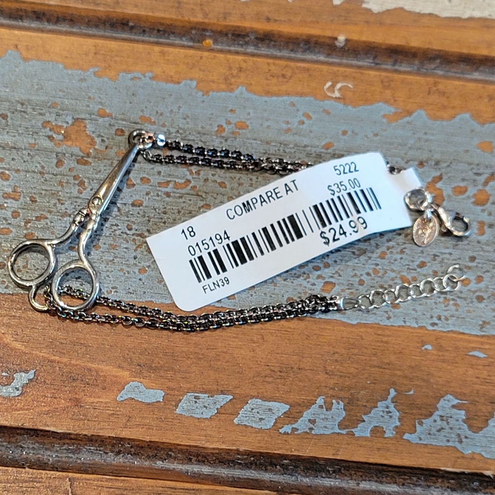 925 DYADEMA ITALY SCISSORS LINK STERLING SILVER FINE BRACELET